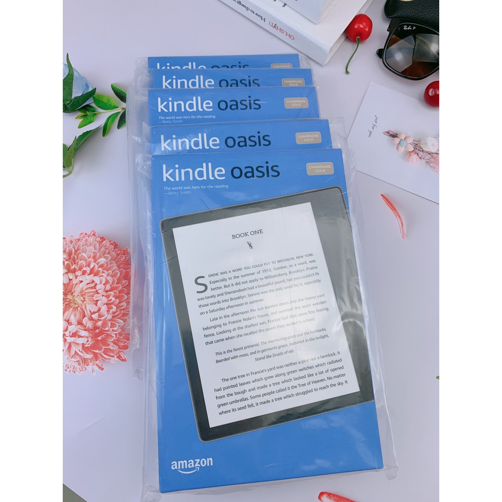 Máy Đọc Sách Kindle Oasis 3 32GB Màu Champagne Gold có đèn vàng | BigBuy360 - bigbuy360.vn
