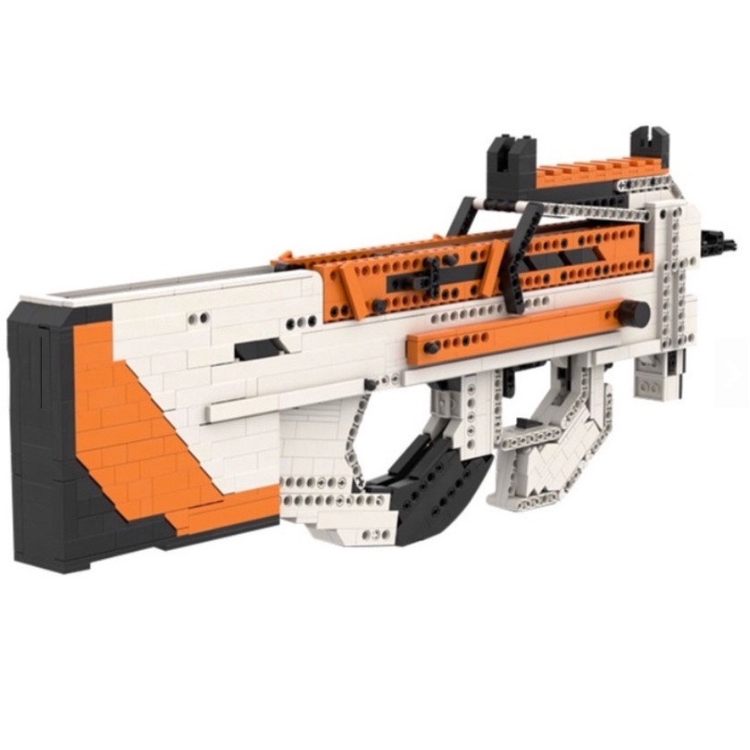 Đồ Chơi Lắp Ráp Mô Hình Súng P90 Black Ice Với 1200+ Mảnh Ghép, Bản Thiết Kế Tiêu Chuẩn Của Kevin183