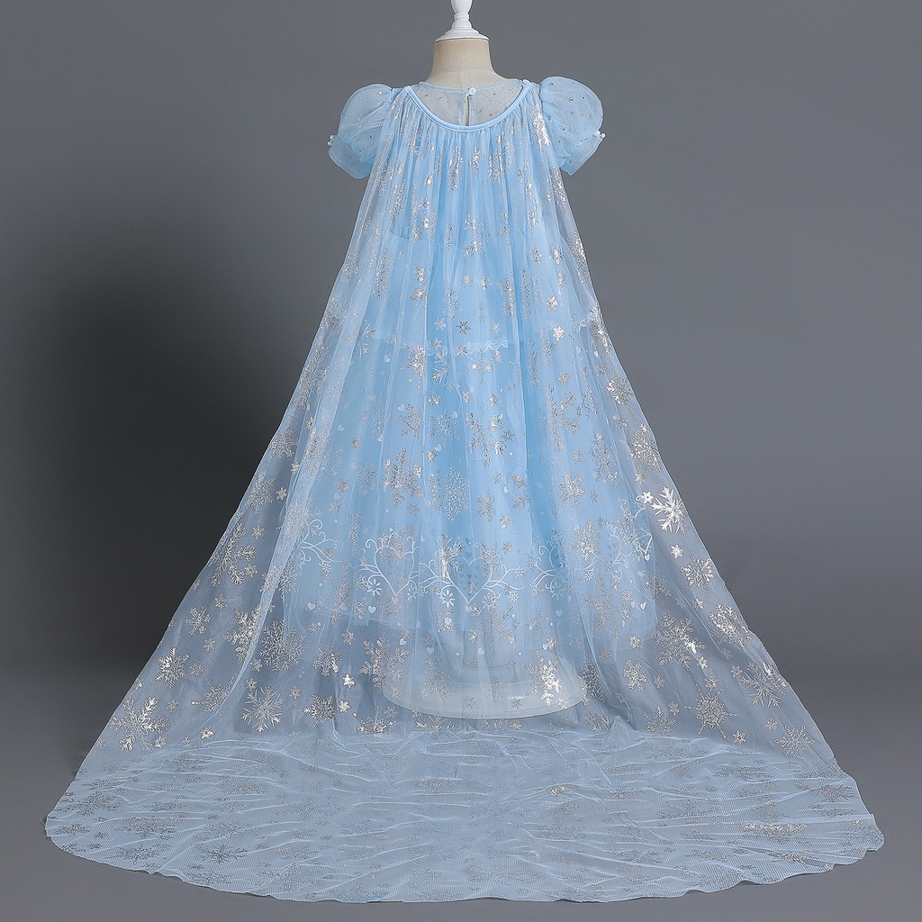 Đầm Hóa Trang Công Chúa Elsa Trong Phim Frozen Cho Bé Gái