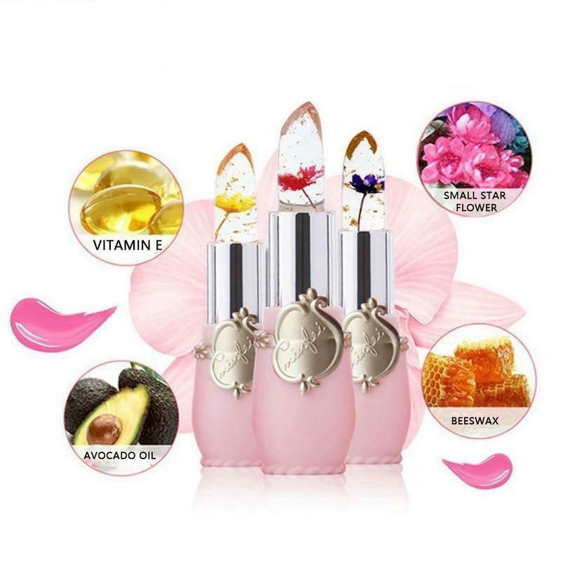 [Hàng mới về] Son dưỡng môi trong suốt dạng thạch hoa khô cấp ẩm thay đổi màu theo nhiệt độ chăm sóc môi lâu trôi | BigBuy360 - bigbuy360.vn