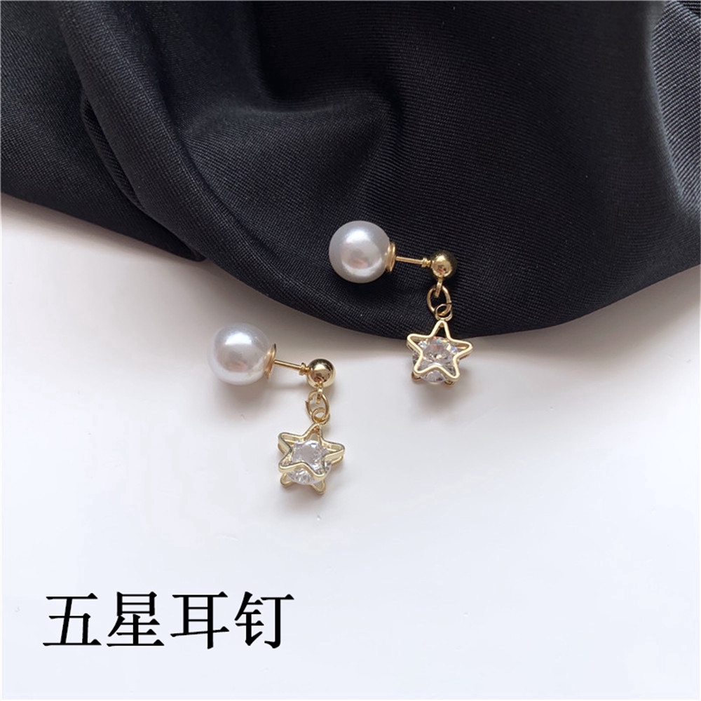 Hoa Tai Dáng Dài Mặt Hình Tam Giác Phong Cách Hàn Quốc