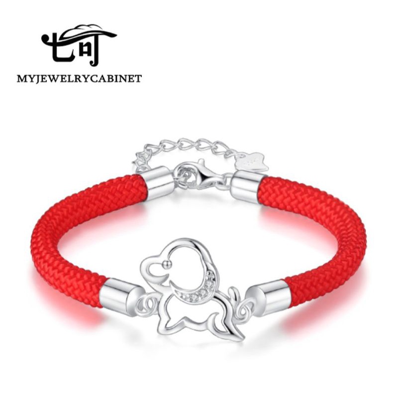 Lắc tay nam nữ cặp may mắn hình chú chó siêu xinh dễ thương bán chạy giá rẽ đẹp