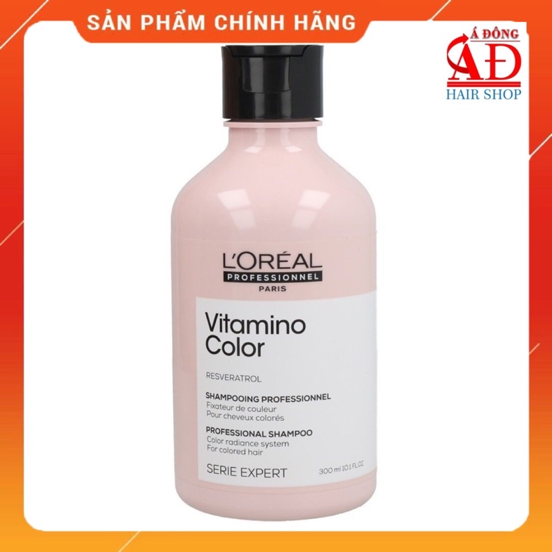 Dầu gội giữ màu tóc nhuộm L'oreal Serie Expert Resveratrol Vitamino color shampoo 300ml