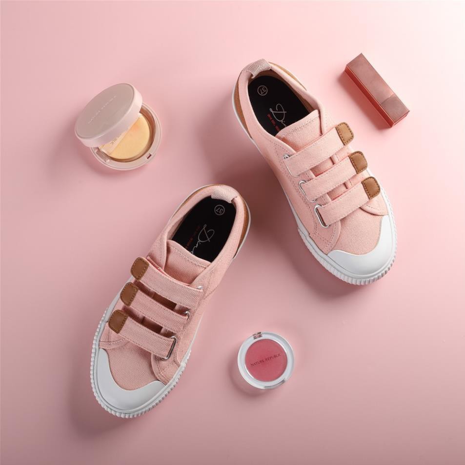 [free] Giày Sneaker Chính Hãng Dincox/Coxshoes Dán Quai GE01 Pink -p1