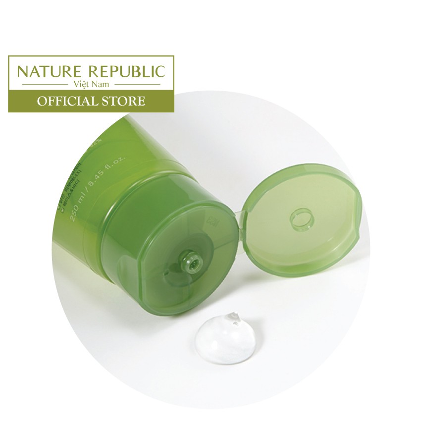 Gel lô hội dưỡng đa năng dạng tuýp NATURE REPUBLIC Soothing & Moisture Aloe Vera 92% Soothing Gel 250ml