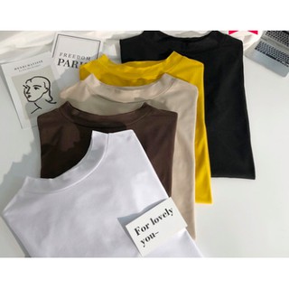 ÁO PHÔNG BASIC CỔ CAO SIÊU ĐẸP