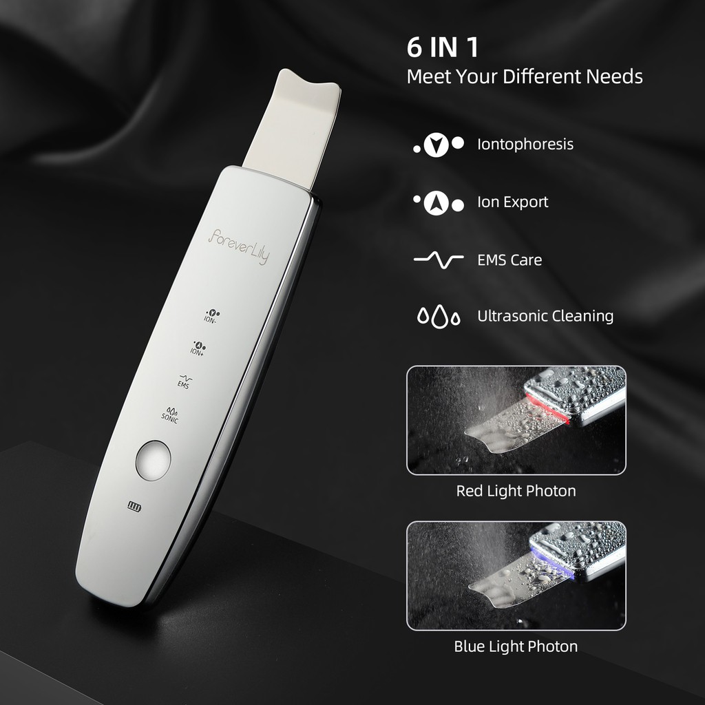 Máy Rửa Mặt Làm Sạch Sâu Loại Bỏ Mụn Đầu Đen Siêu Âm usb