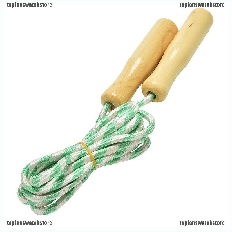 Dây Nhảy Thể Thao Tay Cầm Bằng Gỗ Dài 2.4M