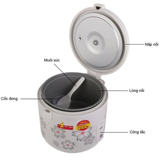 Nồi cơm điện Sharp KS-181ETV 1.8L