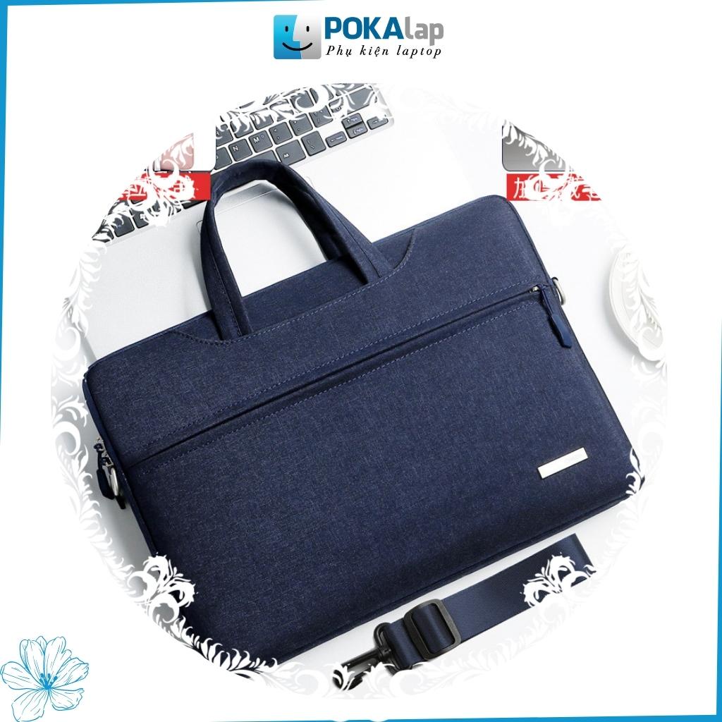 Túi chống sốc laptop, macbook POKA13 chất liệu vải oxford cao cấp chống thấm nước 13,14,15.6 inch unisex - POKALAP