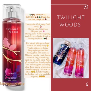 [BILL MỸ] TWILIGHT WOODS - BỘ XỊT THƠM DƯỠNG THỂ BATH AND BODY WORKS