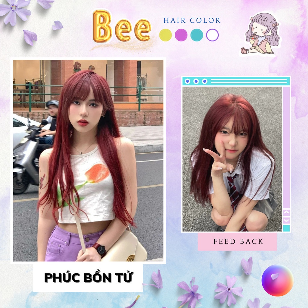 Thuốc nhuộm tóc màu PHÚC BỒN TỬ không tẩy | Bee haircolor, Beehaircolor