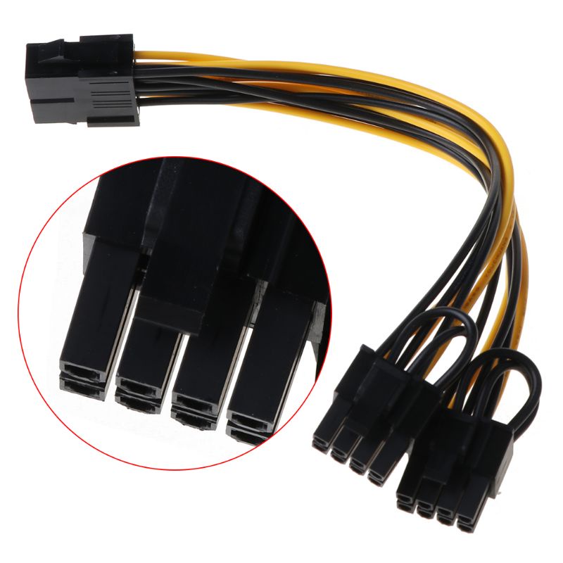 Dây Cáp Nguồn Chuyển Đổi Cpu 8-pin Sang Pci-E 8-pin  25cm