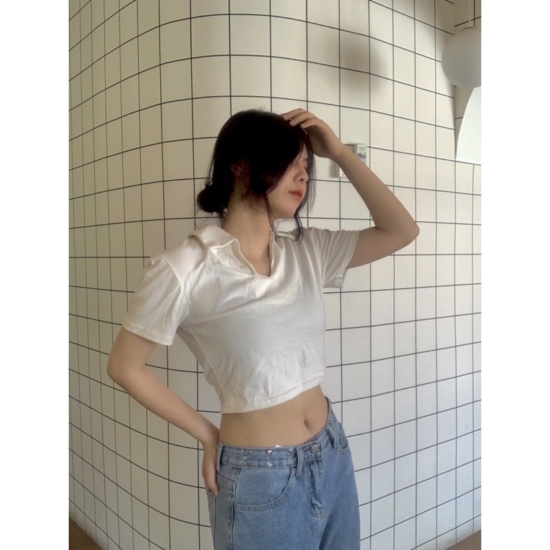 [ ẢNH THẬT ĐỘC QUYỀN ] Áo croptop Carly
