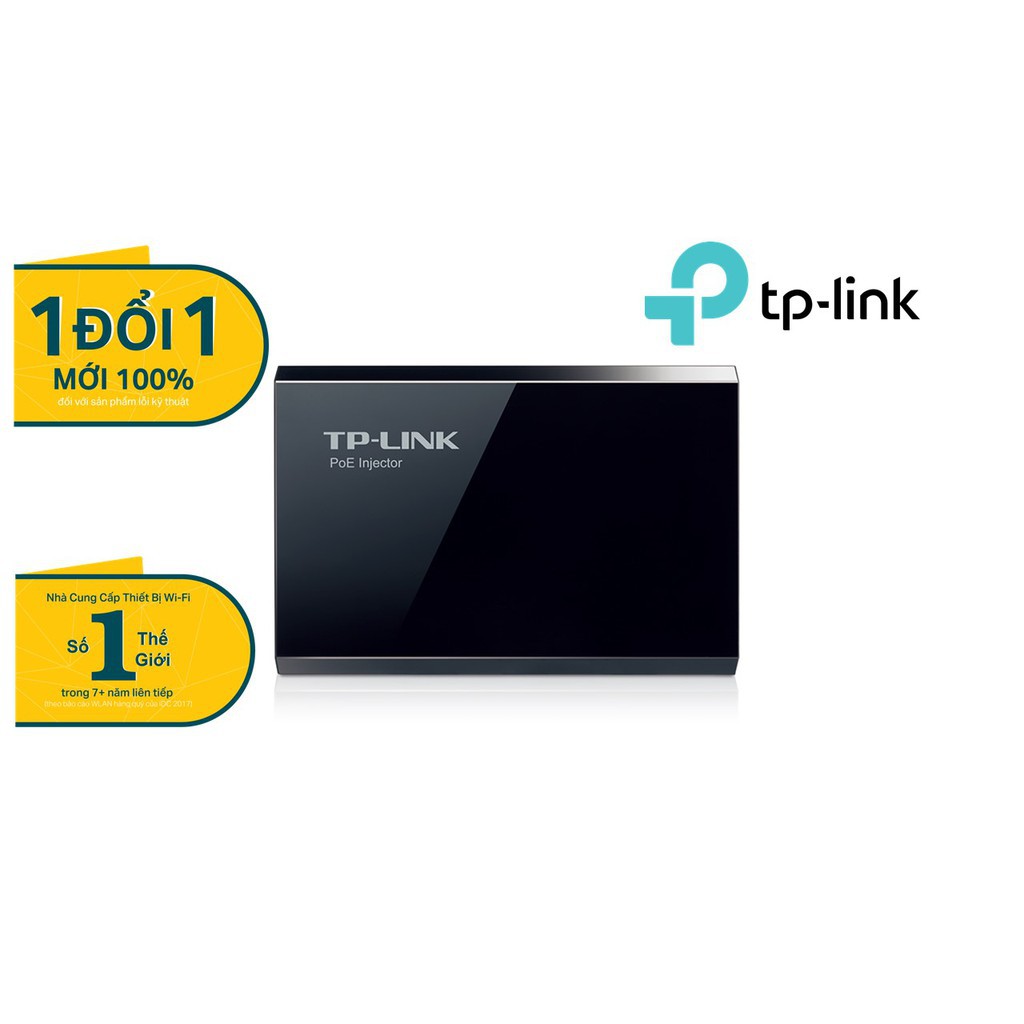 TP-Link Bộ cấp nguồn POE chuẩn IEEE 802.3af Tự xác định nguồn điện - TL-POE150S