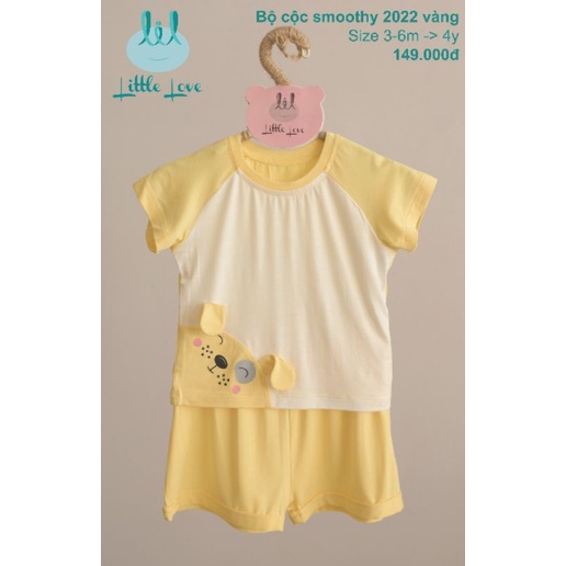 Lil liitle love - Bộ cộc vải petit mềm mát cho bé 9-16kg