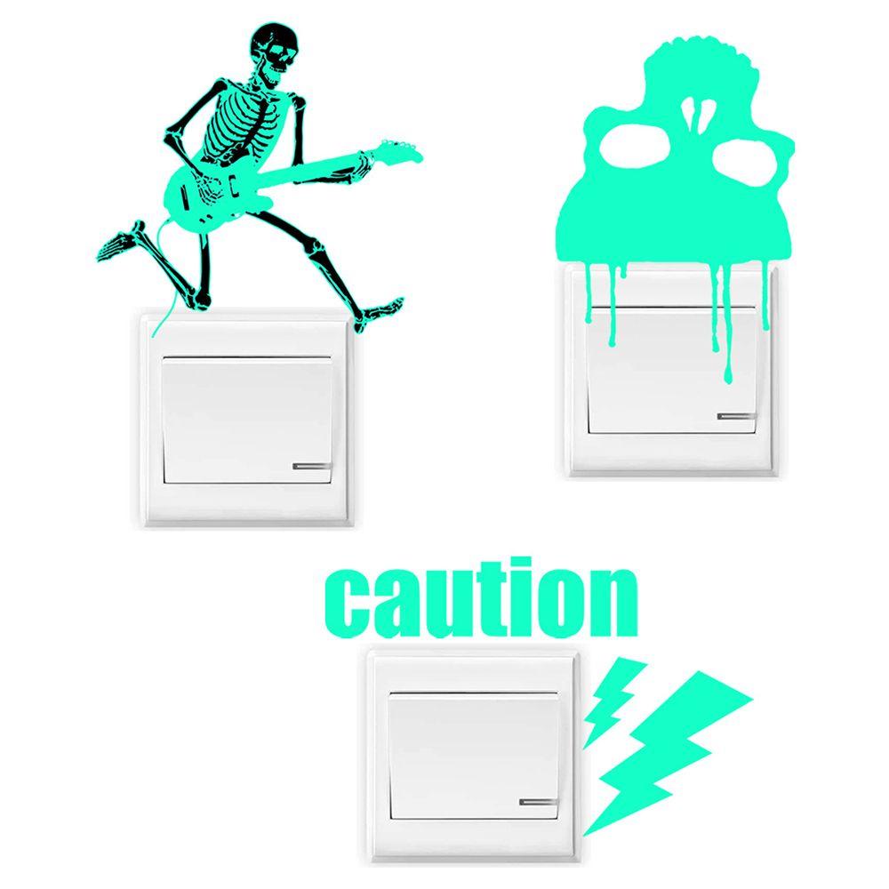 Miếng Dán Tường Dạ Quang Hình Lâu Đài / Mặt Trăng Trang Trí Phòng Ngủ Cho Bé