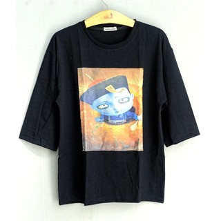 Áo tay lỡ 3D cương thi bay