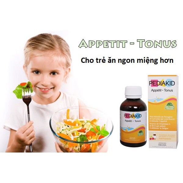 Pediakid Appetit Tonus cho trẻ biếng ăn chậm lớn 125ml