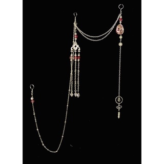 Dây chuyền cổ phục - Hồng M2