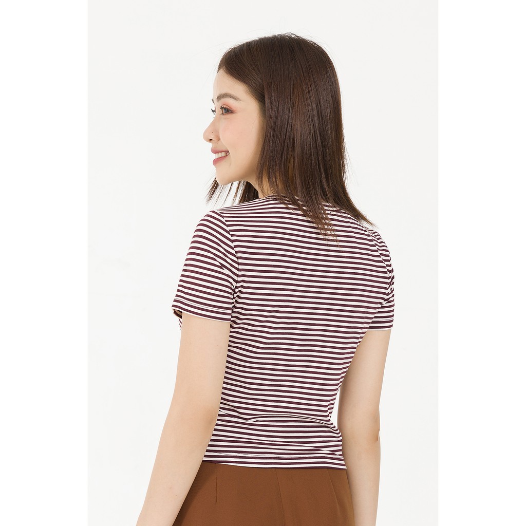 Áo thun cotton can xoắn VIEN TRAN V61S20H031 (Nhiều màu)