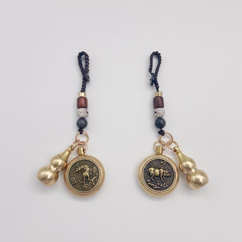 Móc Chìa Khóa Ô Tô Xe Máy 12 Con Giáp Phong Thủy Tài Lộc Phú Quý – Dây Dù VERSION 1 CarZone