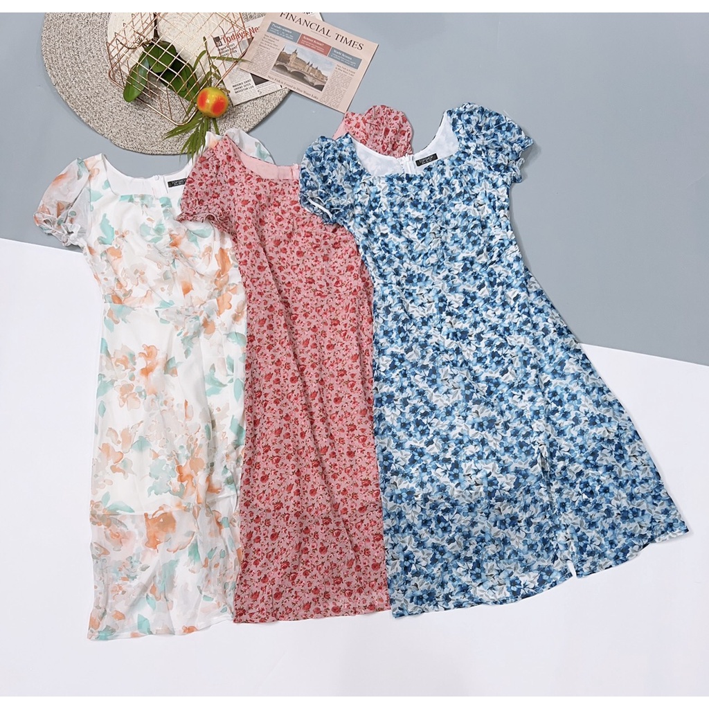 Đầm Voan Hoa T.O.P.S.H.O.P Nhẹ Nhàng - Hàng xuất dư 100%