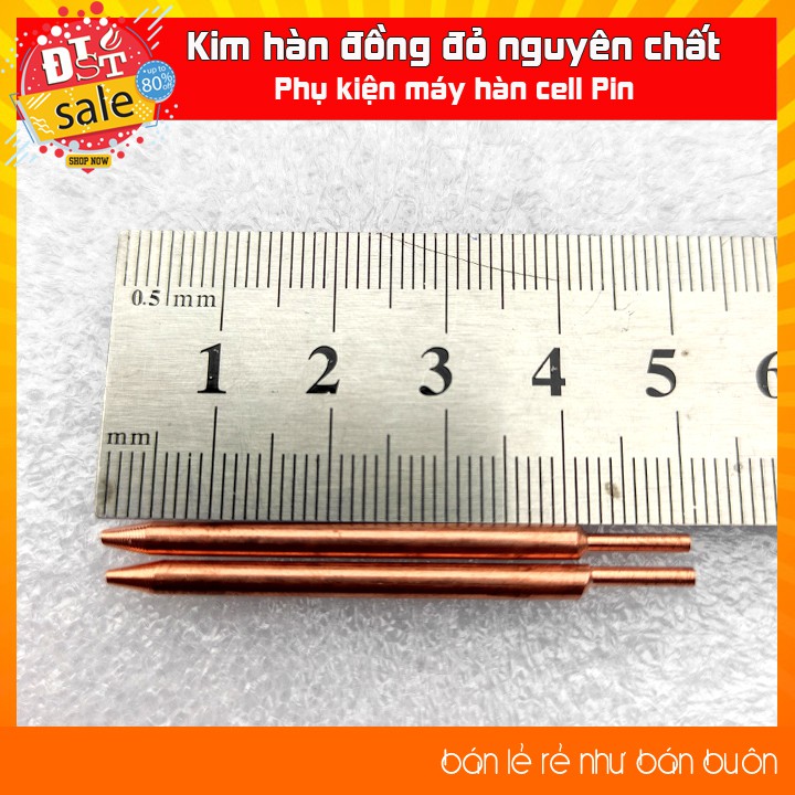 Kim hàn cell pin, đồng đỏ nguyên chất - 1 cặp ✅ [RẺ NHẤT VIỆT NAM] ⚡