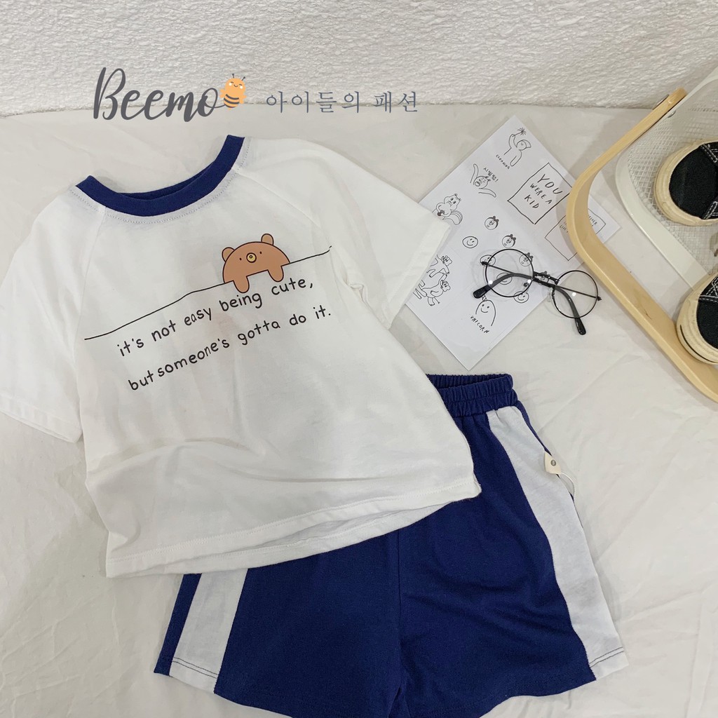 Bộ Thun Mặt Cười JOLY TBKS03 Phom Unisex Cho Bé