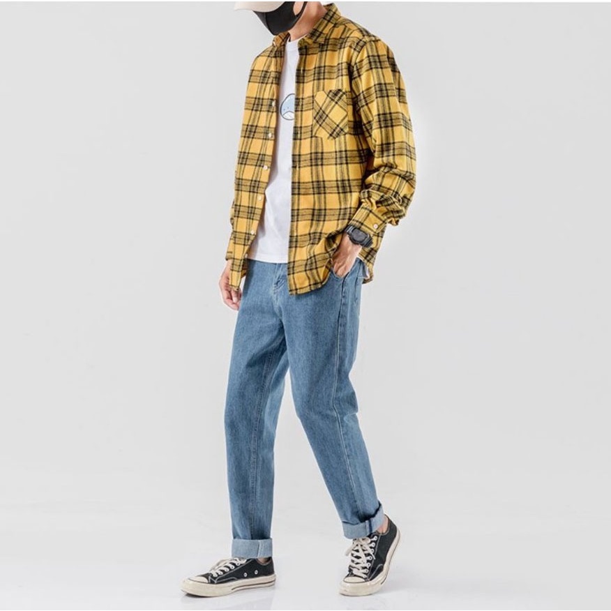 Áo Sơ mi Flannel CVC - Giá sỉ unisex