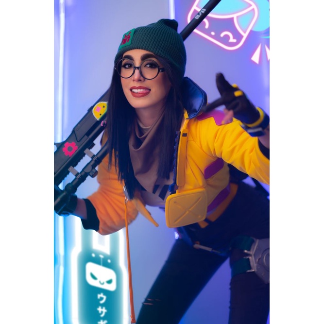 Mũ Len beanie Dệt Kim Phong Cách Hiphop Trò Chơi valorant killjoy Phụ Kiện Hóa Trang Cho Nam Và Nữ