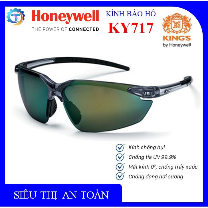 [ CHÍNH HÃNG ] Kính bảo hộ thời trang Kings KY717 tráng bạc, chống xước, chống đọng sương, chống bụi bảo vệ mắt cao cấp