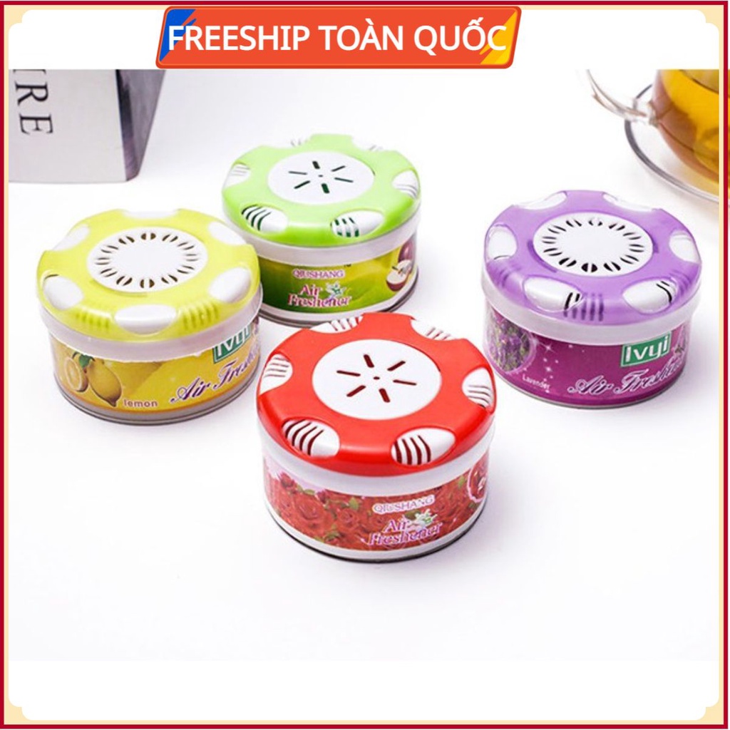 Hộp Sáp Thơm NẮP HOA Để Nhà Vệ Sinh, Phòng Ngủ, Nhà Tắm - Tinh Dầu Tự Nhiên Khử Mùi Hôi Tủ Quần Áo, Ô Tô