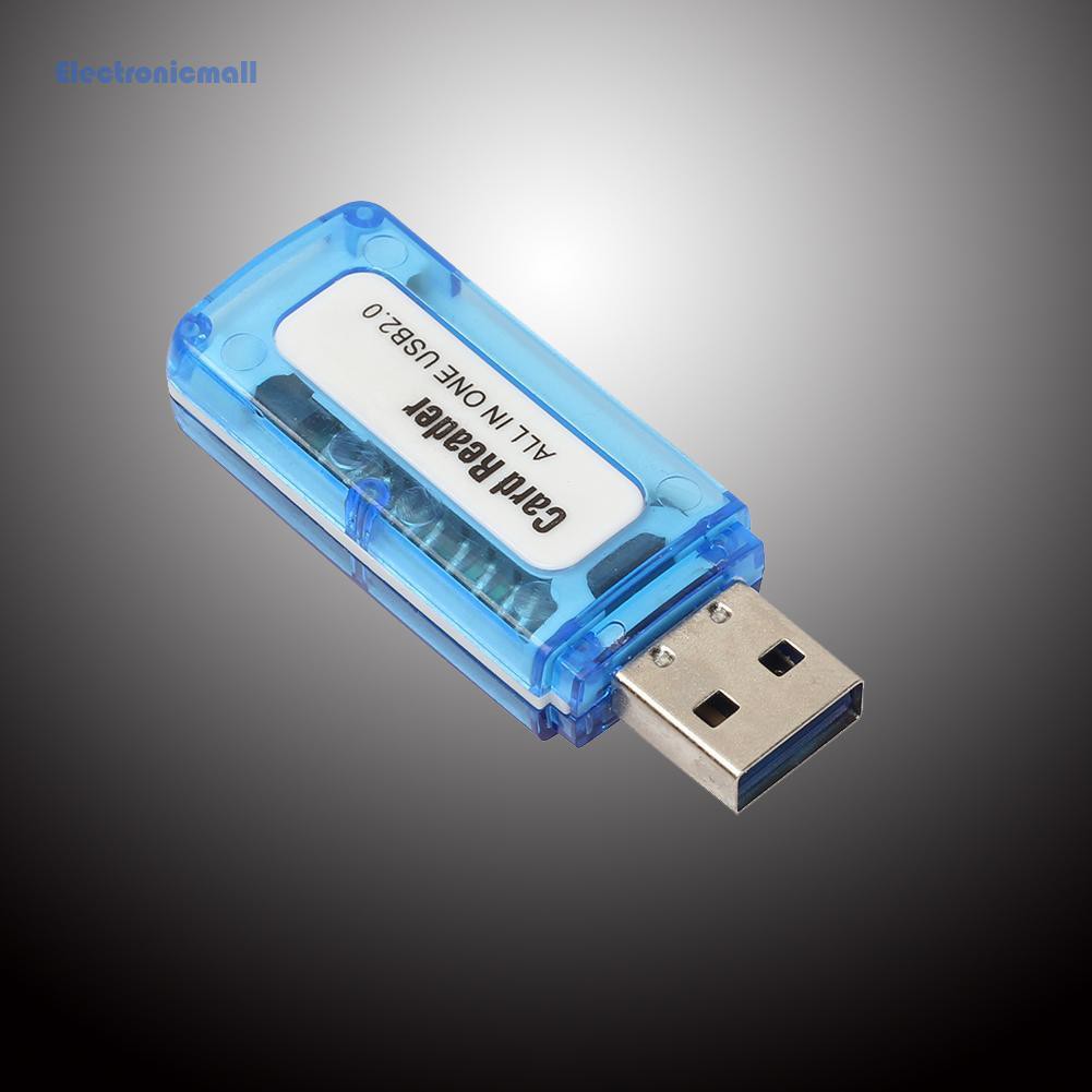 Đầu Đọc Thẻ Nhớ Usb 2.0 4 Trong 1 Đa Năng Sd / Tf / T-Flash / M2