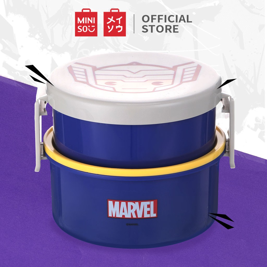 Hộp cơm bento Miniso họa tiết Marvel 500ml