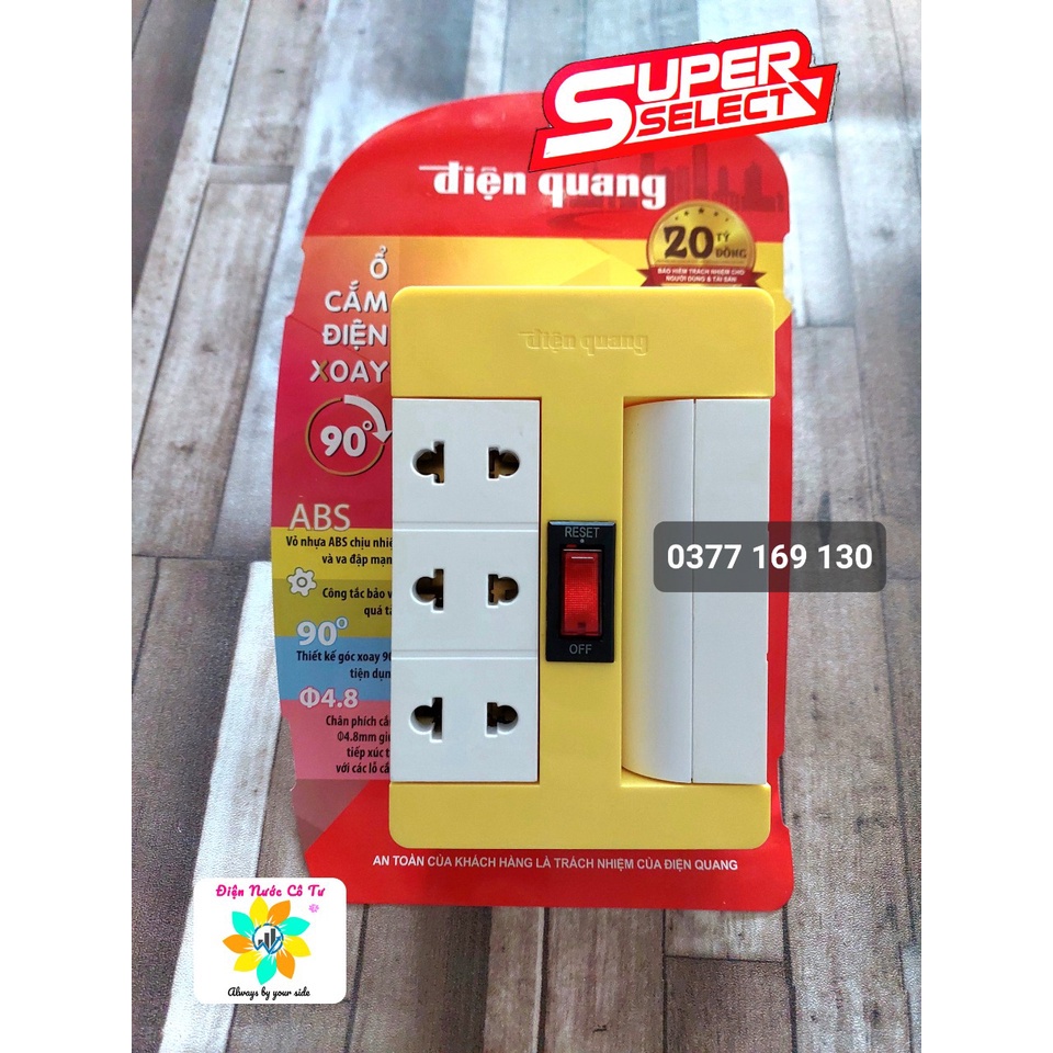 Ổ cắm điện ổ nối chia 3 thông minh Q3A SOPOKA