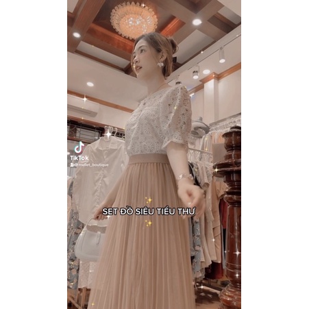 SET ÁO REN TRÒN TIỂU THƯ madebyMULLET