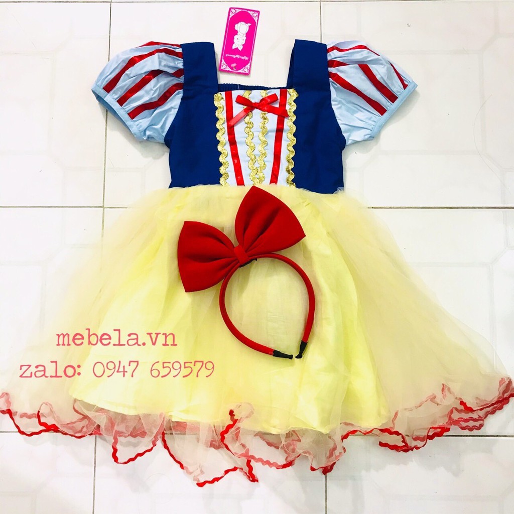 Váy đầm công chúa Bạch Tuyết cho bé 12-27kg