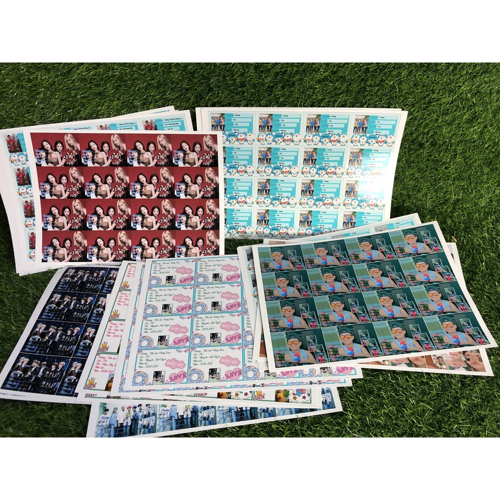 Nhãn dán tên - Nhãn vở cho bé thiết kế theo yêu cầu - Siêu tiện dụng