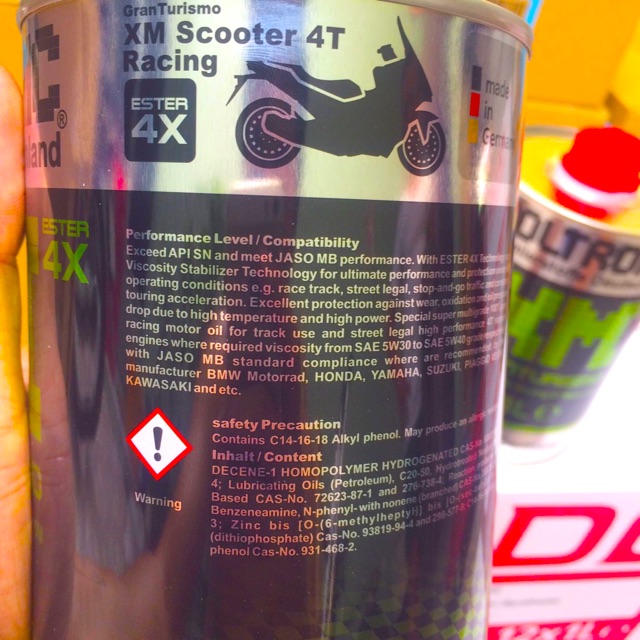 Nhớt Xe Tay Ga Voltronic XM Scooter Granturismo Racing 4T Motor Oil 800ML Nhớt Biến Thiên Cao Cấp