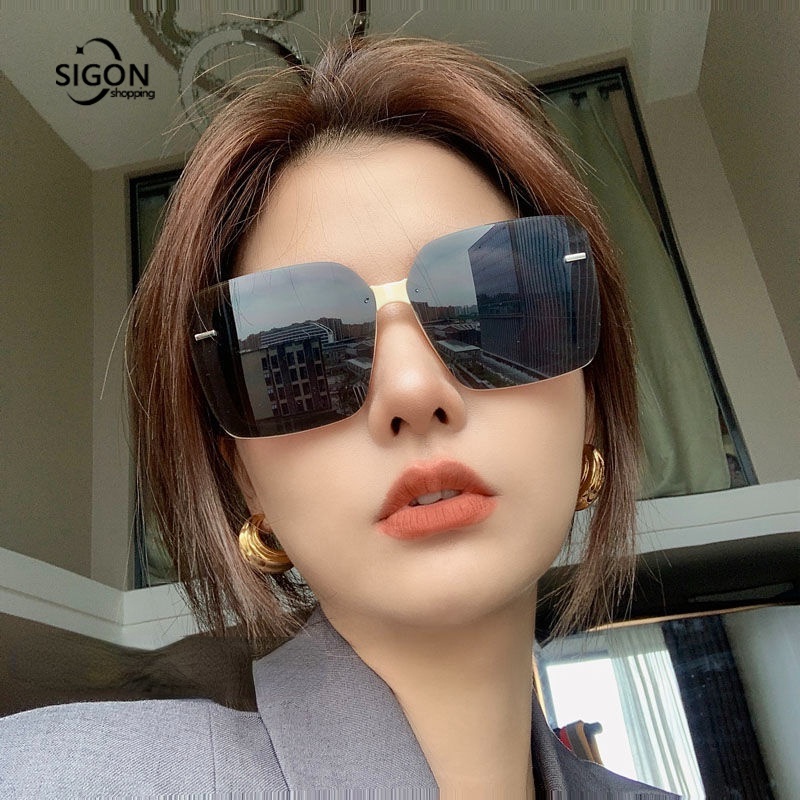 Kính Mát Gọng Vuông Lớn Phong Cách Retro Thời Trang Cho Nam Và Nữ