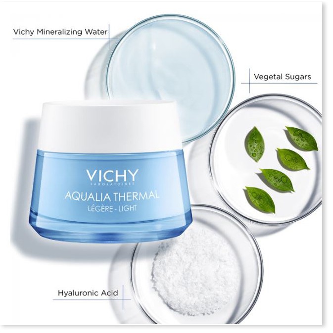 Kem Dưỡng Ẩm, Cấp Nước Cho Da Khô Vichy Aqualia Thermal Cream-Light 50ml