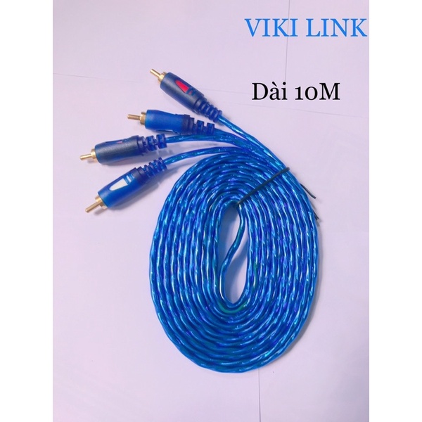 Dây cáp AV bông sen Video/Audio 2 đầu RCA  kết nối ổn định, tín hiệu âm thanh và hình ảnh sắc nét.
