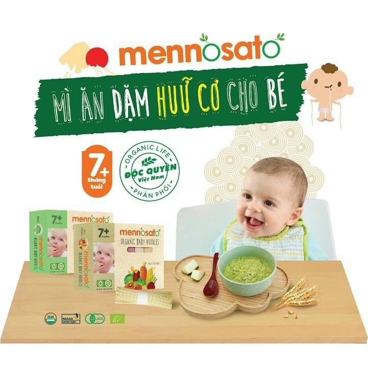 Mì Rau Củ Hữu Cơ  Mennosato - Mì Ăn Dặm Hữu Cơ Cho Bé