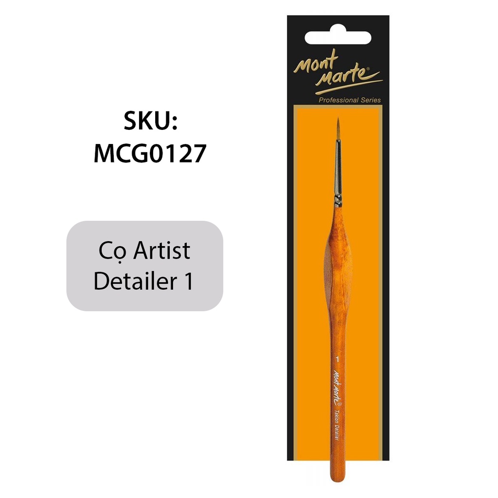 Cọ Đi Nét Artist Taklon Detailer/ Liner Mont Marte - Artist Brush Taklon Detailer/ Liner