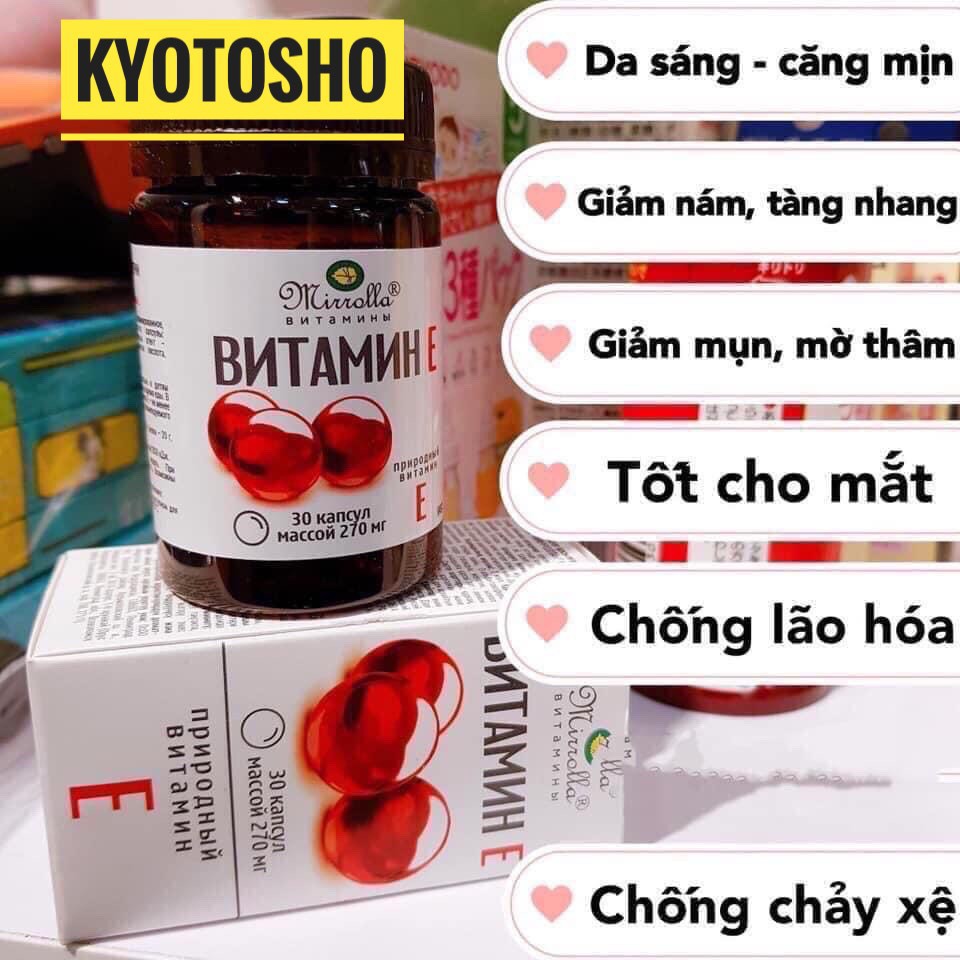 Vitamin E (tổng hợp các E đỏ mới nhất chính hãng của Nga) | BigBuy360 - bigbuy360.vn