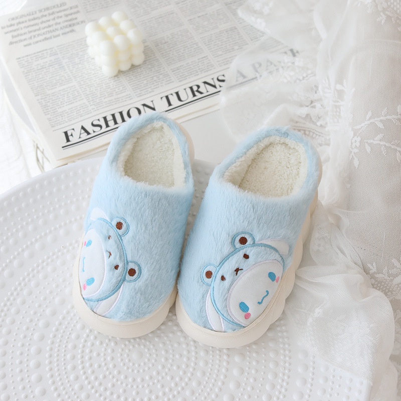 SANRIO Mới Dép Bông Đi Trong Nhà Chống Trượt Hình Cinnamoroll KT Kuromi Purin Melody Pachacco