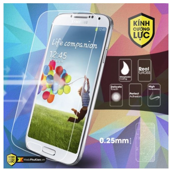Combo bộ 3 kính cường lực Galaxy S4