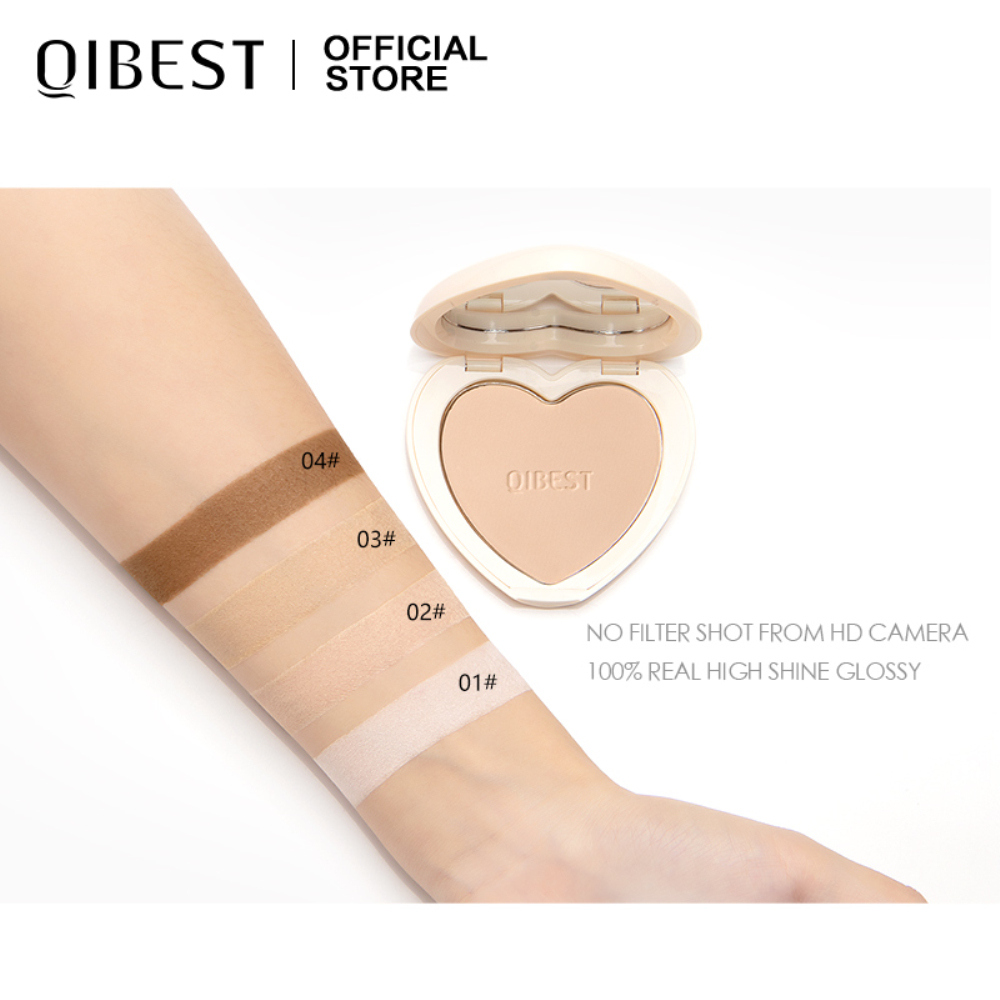 (Hàng Mới Về) Phấn Nền Che Khuyết Điểm Kiểm Soát Dầu Lâu Trôi Làm Sáng Màu Da Qibest | BigBuy360 - bigbuy360.vn