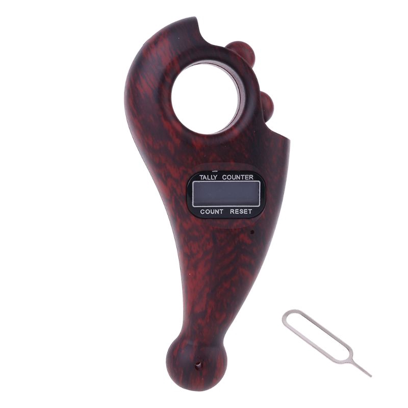 Đồ chơi máy đếm hạt màu gỗ đoe ngón tay giúp giảm căng thẳng/niệm phật